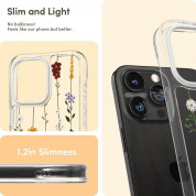 Spigen Cyrill Cecile Case Flower Garden - хибриден кейс с висока степен на защита за iPhone 15 Pro (цветни мотиви) 11