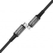 Acefast Acewire Pro USB4 USB-C to USB-C Fast Charging Cable 240W - здрав USB4 кабел с въжена оплетка за устройства с USB-C порт (100 см) (черен) 1