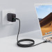 Acefast Acewire Pro USB4 USB-C to USB-C Fast Charging Cable 240W - здрав USB4 кабел с въжена оплетка за устройства с USB-C порт (100 см) (черен) 4