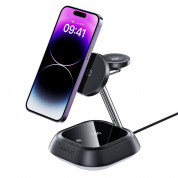 Acefastt 3-in-1 Inductive Wireless Charging Station 15W (black) 1