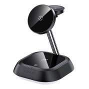 Acefastt 3-in-1 Inductive Wireless Charging Station 15W (black)