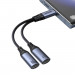 Joyroom USB-C Male to 2xUSB-C Female Audio Adapter DAC - активен USB-C адаптер с 2xUSB-C изхода за устройства с USB-C порт (черен) 2