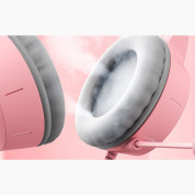 ONIKUMA X15Pro Gaming Headphones - USB гейминг слушалки с микрофон за PC (розов)  4