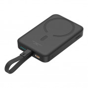 Baseus Magnetic Mini Wireless Charging Power Bank 10000 mAh 20W (P10022109113) - преносима външна батерия с USB-C порт и безжично зареждане с MagSafe (черен) 