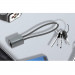 LDNIO LC98 Durable USB-C to USB-A Cable 2.4A - кабел тип ключодържател за всички устройства с USB-C конектор (10 см) (тъмносив) 5