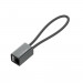 LDNIO LC98 Durable USB-C to USB-A Cable 2.4A - кабел тип ключодържател за всички устройства с USB-C конектор (10 см) (тъмносив) 2