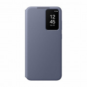 Samsung S-View Wallet Cover EF-ZS926CVEGWW - оригинален калъф, през който виждате информация от дисплея за Samsung Galaxy S24 Plus (лилав)