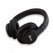 Guess PU Leather 4G Tone on Tone Script Logo Bluetooth Headphones - безжични блутут слушалки с микрофон за мобилни устройства (черен) 1