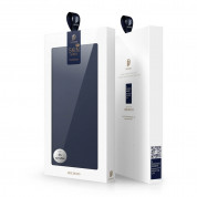 Dux Ducis Skin Pro Case - кожен калъф с поставка и отделение за кр. карти за Samsung Galaxy S24 Ultra (тъмносин) 5