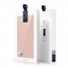 Dux Ducis Skin Pro Case - кожен калъф с поставка и отделение за кр. карти за Samsung Galaxy S24 Ultra (розов) 11