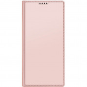 Dux Ducis Skin Pro Case - кожен калъф с поставка и отделение за кр. карти за Samsung Galaxy S24 Ultra (розов) 8