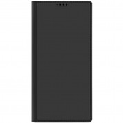 Dux Ducis Skin Pro Case - кожен калъф с поставка и отделение за кр. карти за Samsung Galaxy S24 Ultra (черен) 8