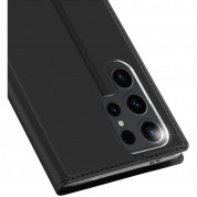 Dux Ducis Skin Pro Case - кожен калъф с поставка и отделение за кр. карти за Samsung Galaxy S24 Ultra (черен) 2