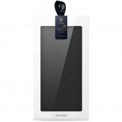 Dux Ducis Skin Pro Case - кожен калъф с поставка и отделение за кр. карти за Samsung Galaxy S24 (черен) 9