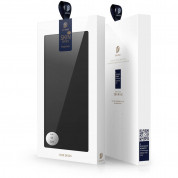 Dux Ducis Skin Pro Case - кожен калъф с поставка и отделение за кр. карти за Samsung Galaxy S24 (черен) 10