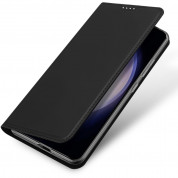 Dux Ducis Skin Pro Case - кожен калъф с поставка и отделение за кр. карти за Samsung Galaxy S24 Plus (черен) 3