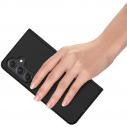 Dux Ducis Skin Pro Case - кожен калъф с поставка и отделение за кр. карти за Samsung Galaxy S24 Plus (черен) 5