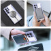 Dux Ducis Skin X Pro Magnetic Wallet Case - удароустойчив хибриден кожен кейс с отделение за карти и MagSafe за Samsung Galaxy S24 Ultra (лилав-прозрачен) 5