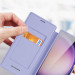 Dux Ducis Skin X Pro Magnetic Wallet Case - удароустойчив хибриден кожен кейс с отделение за карти и MagSafe за Samsung Galaxy S24 Ultra (лилав-прозрачен) 8