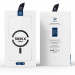 Dux Ducis Skin X Pro Magnetic Wallet Case - удароустойчив хибриден кожен кейс с отделение за карти и MagSafe за Samsung Galaxy S24 Ultra (черен-прозрачен) 12