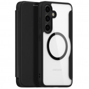 Dux Ducis Skin X Pro Magnetic Wallet Case for Samsung Galaxy S24 Plus (black-clear)