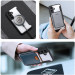 Dux Ducis Skin X Pro Magnetic Wallet Case - удароустойчив хибриден кожен кейс с отделение за карти и MagSafe за Samsung Galaxy S24 (черен-прозрачен) 5