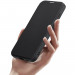 Dux Ducis Skin X Pro Magnetic Wallet Case - удароустойчив хибриден кожен кейс с отделение за карти и MagSafe за Samsung Galaxy S24 (черен-прозрачен) 6