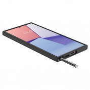 Spigen Thin Fit Case - качествен тънък матиран кейс за Samsung Galaxy S24 Ultra (черен) 11