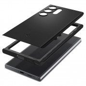 Spigen Thin Fit Case - качествен тънък матиран кейс за Samsung Galaxy S24 Ultra (черен) 9