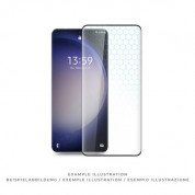 Prio 3D Anti-Scratch Full Screen Tempered Glass - калено стъклено защитно покритие за дисплея на Samsung Galaxy S24 (черен-прозрачен)