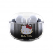 Hello Kitty Head Logo True Wireless 5.3 Stereo TWS Headset - безжични блутут слушалки със зареждащ кейс за мобилни устройства (черен-прозрачен) 