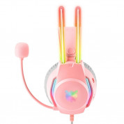 Onikuma X26 Gaming Headphones - USB гейминг слушалки с микрофон за PC (розов) 1