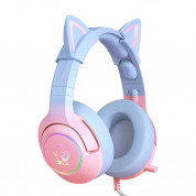 Onikuma K9 Gaming Headphones - USB гейминг слушалки с микрофон за PC (розов-син) 1