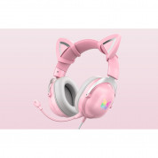 Onikuma X11 Gaming Headphones - USB гейминг слушалки с микрофон за PC (розов) 9