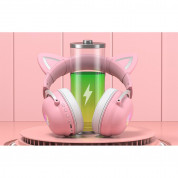 Onikuma B20 Gaming Wireless Over-Ear Headphones (pink) 6