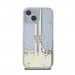 Guess Liquid Glitter Gold Stripe Case - дизайнерски кейс с висока защита за iPhone 15 (прозрачен) 3