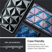Spigen Neo Flex HD Transparency Screen Protector 2 Pack - 2 броя защитни покрития за целия дисплей на Samsung Galaxy S24 Ultra (прозрачен) 13