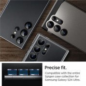Spigen Optik.tR EZ Fit Tempered Glass 2 Pack - 2 комплекта предпазни стъклени лещи за камерата на Samsung Galaxy S24 Ultra (черен) 8