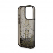 Guess Liquid Glitter Gold Stripe Case for iPhone 15 Pro (black) 5