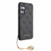 Guess PU 4G Charms Collection Leather Hard Case - дизайнерски кожен кейс за Samsung Galaxy S24 (сив) 4