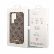 Guess PU 4G Charms Collection Leather Hard Case for Samsung Galaxy S24 Ultra (brown) 6