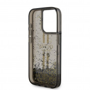 Guess Liquid Glitter Gold Stripe Case for iPhone 15 Pro Max (black) 5