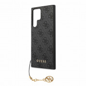 Guess PU 4G Charms Collection Leather Hard Case for Samsung Galaxy S24 Ultra (grey) 4