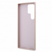 Guess PU 4G Metal Logo Leather Hard Case for Samsung Galaxy S24 Ultra (pink) 5