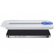Blueo 3D Invisible Airbag Tempered Glass - стъклено защитно покритие за дисплея на iPhone 15 Pro (черен-прозрачен)  1