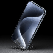 Blueo 3D Invisible Airbag Tempered Glass for iPhone 15, iPhone 14 Pro (black-clear) 3