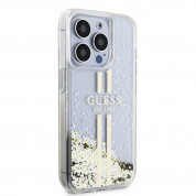 Guess Liquid Glitter Gold Stripe Case for iPhone 15 Pro Max (transparent) 3