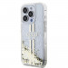 Guess Liquid Glitter Gold Stripe Case - дизайнерски кейс с висока защита за iPhone 15 Pro Max (прозрачен) 2