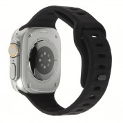 Mobile Origin Silicone Strap - силиконова каишка за Apple Watch 42мм, 44мм, 45мм, Ultra 49мм (черен)  1