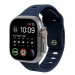 Mobile Origin Silicone Strap - силиконова каишка за Apple Watch 42мм, 44мм, 45мм, Ultra 49мм (тъмносин)  1